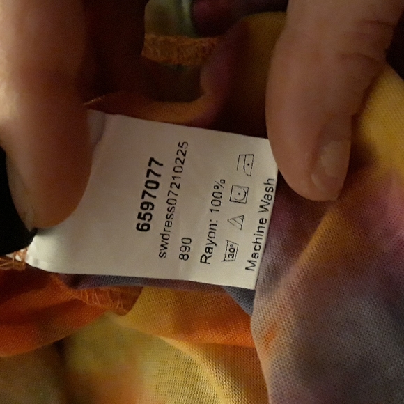 SHEIN curve tie dye strappy backed womens top - Picture 11 of 13